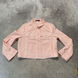 Marc Cain Jacket Womens‎ Size 8 Cotton Blend Peach Pink Flare Sleeve Collared